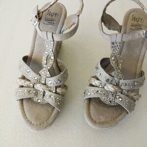 Impo Memory Foam Strappy Wedge Espadrille Sandals, Size 8.5M, NWOT